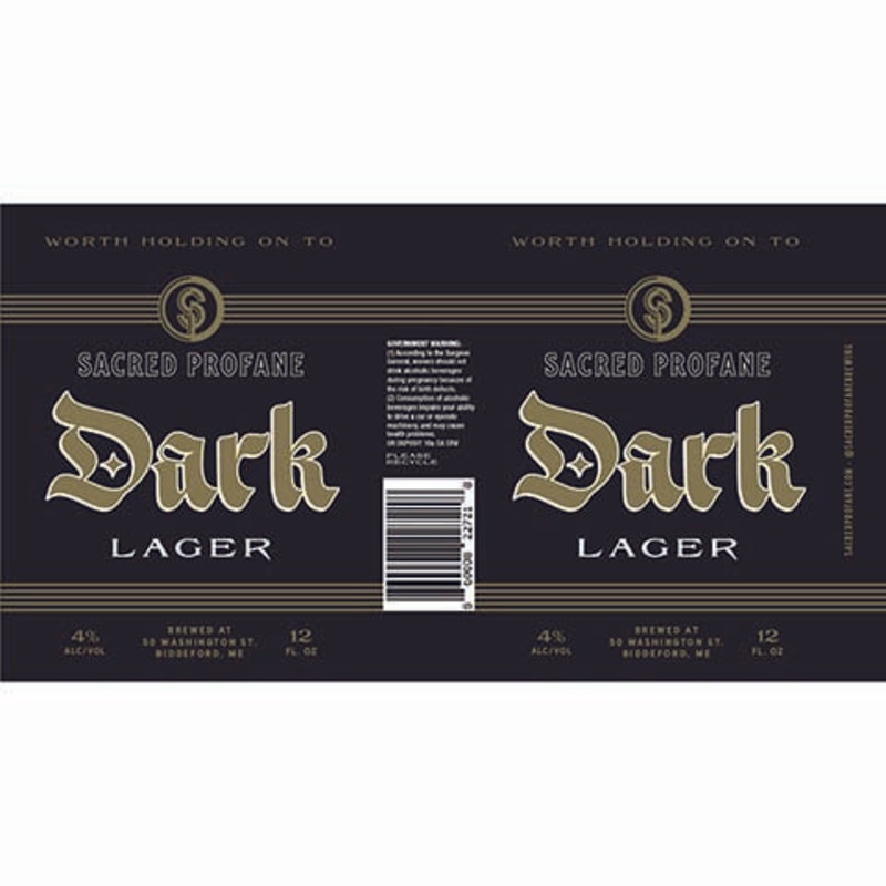 Sacred Profane Dark Lager 16OZ SINGLE CAN