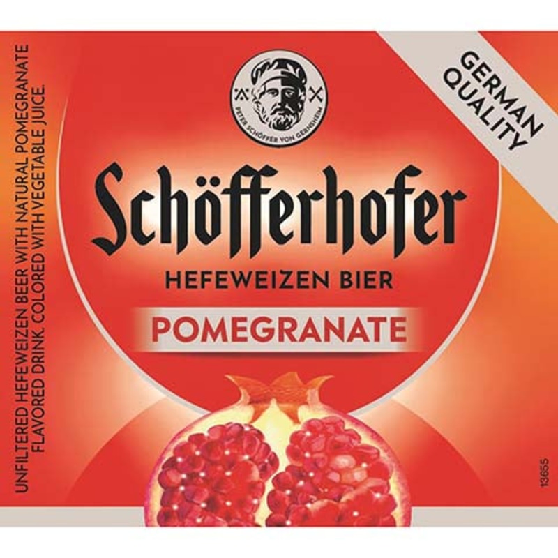 Schofferhofer Pomegranate Hefeweizen Bier 11.2OZ SINGLE BTL