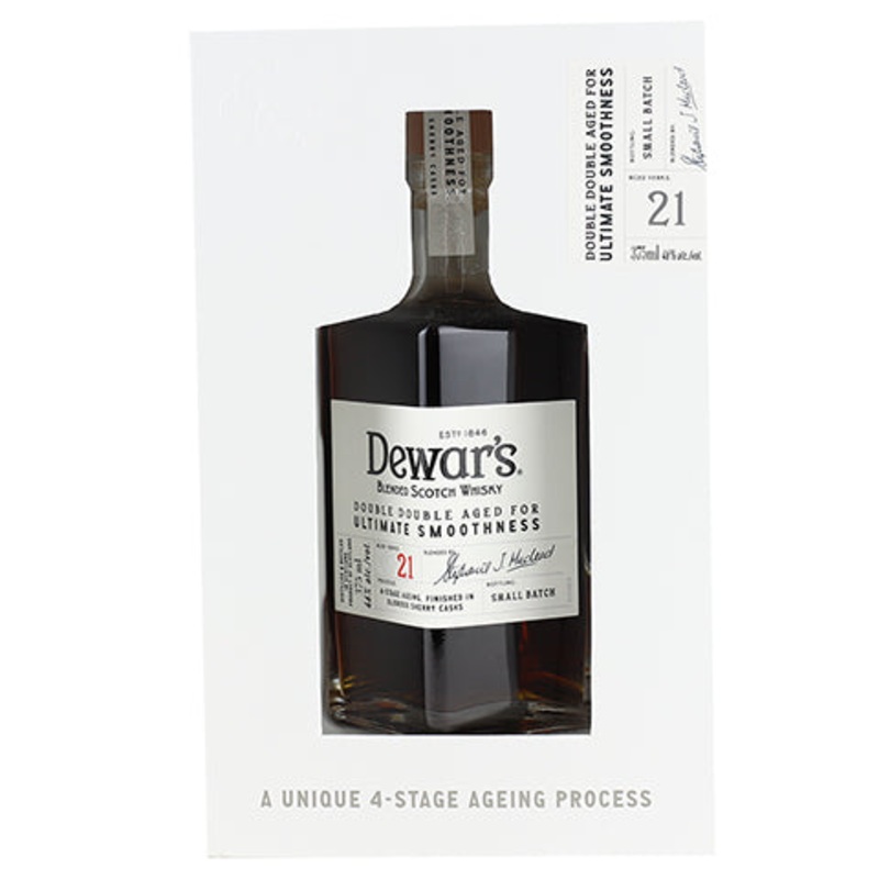 Dewar’s 21yr Double Double Aged Blended Scotch Whisky 375ML BTL