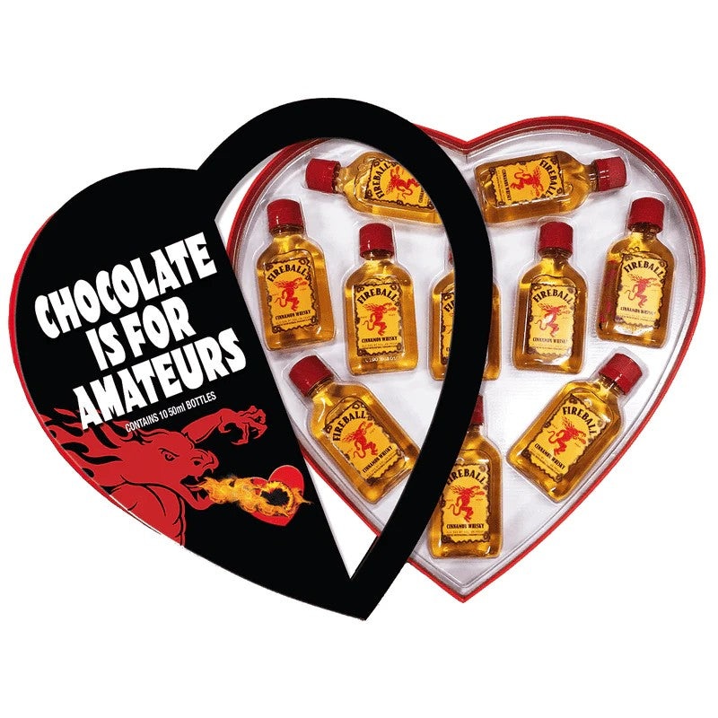 Fireball Cinnamon Whisky Anti-Valentines Day 10-Pack 50ML 10PK BTL