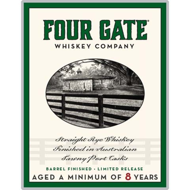 Four Gate Straight Rye Whiskey Aged Minimum 8 Years 750ML BTL