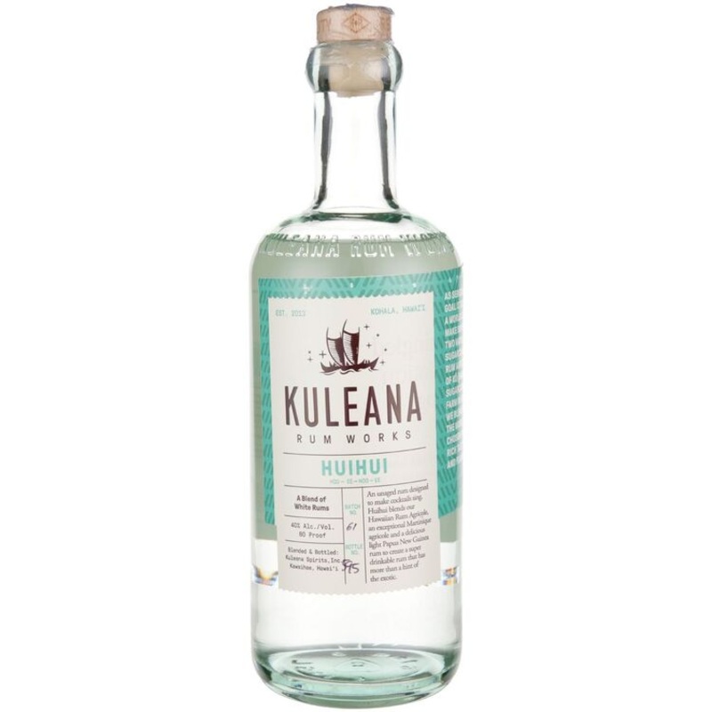 KULEANA RUM WORKS RHUM AGRICOLE HAWAIIAN RUM AGRICOLE 80 750ML 750ML