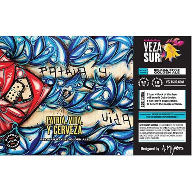 Veza Sur Patria Y Vida Golden Ale 16OZ SINGLE CAN