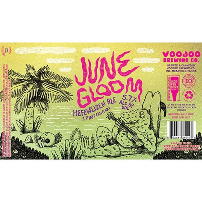 Voodoo June Gloom Hefeweizen Ale 16OZ SINGLE CAN