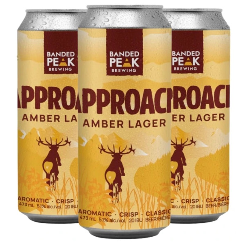 BANDED PEAK APPROACH AMBER LAGER 473ML 4PK CAN @ Township [1043169] 1892 ml