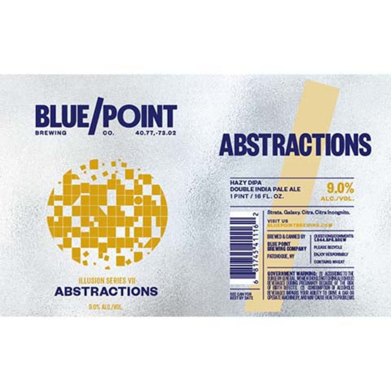 Blue/Point Abstractions Hazy DIPA 16OZ SINGLE CAN