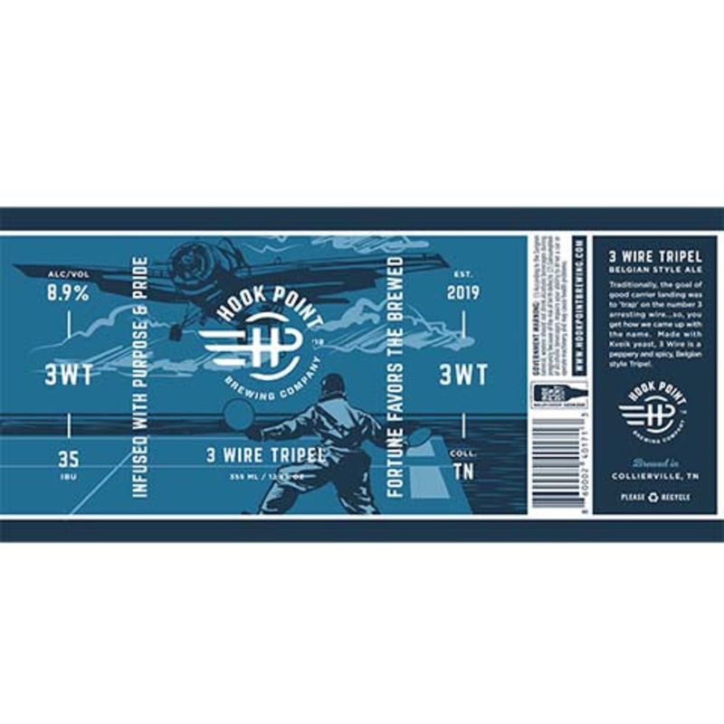 Hook Point 3 Wire Tripel Ale 12OZ SINGLE CAN