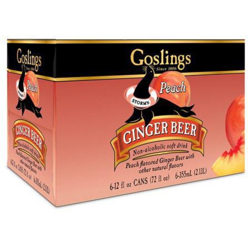 NA Ginger Beer 6pk Goslings Peach
