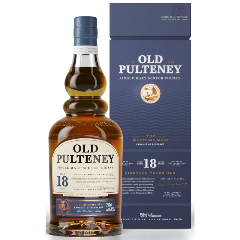 OLD PULTENEY SINGLE MALT SCOTCH 18 YR 92 750ML 750ML