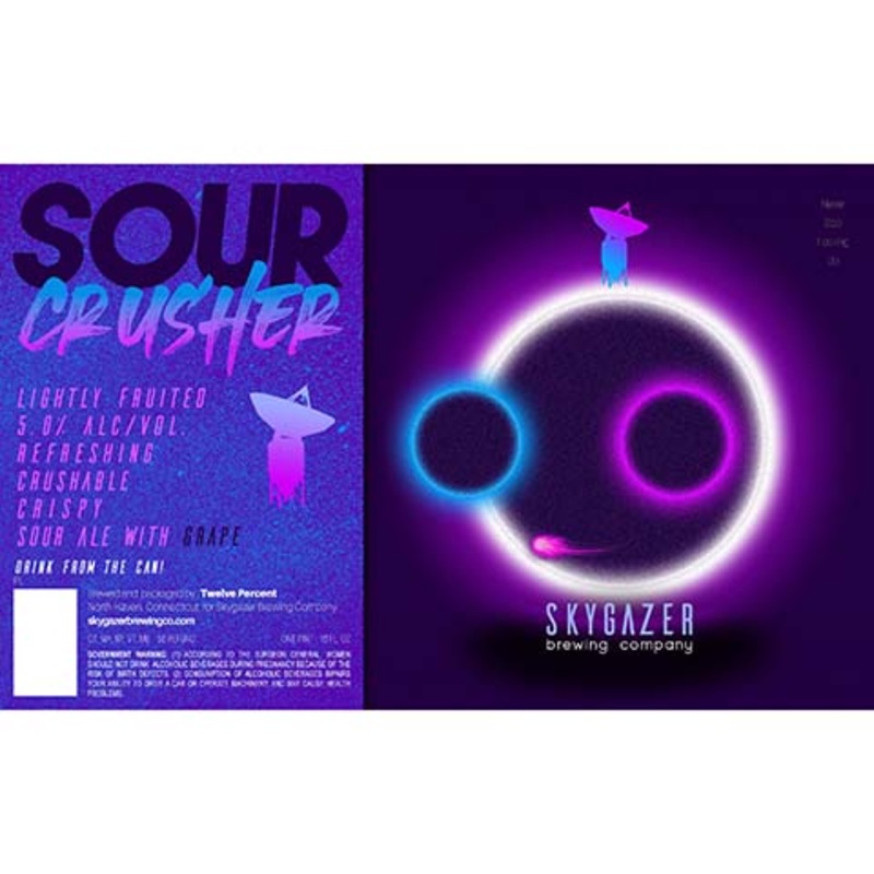 Skygazer Sour Crusher Grape Sour Ale 16OZ SINGLE CAN
