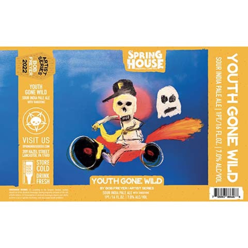 Spring House Youth Gone Wild Sour IPA 16OZ SINGLE CAN
