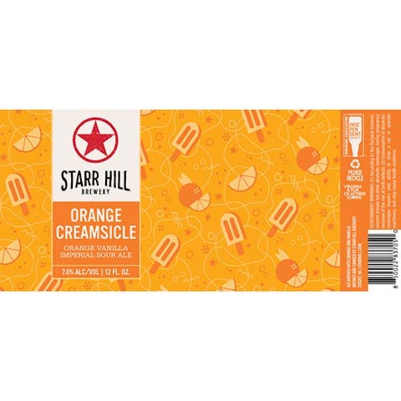 Starr Hill Orange Creamsicle Imperial Sour Ale 12OZ SINGLE CAN