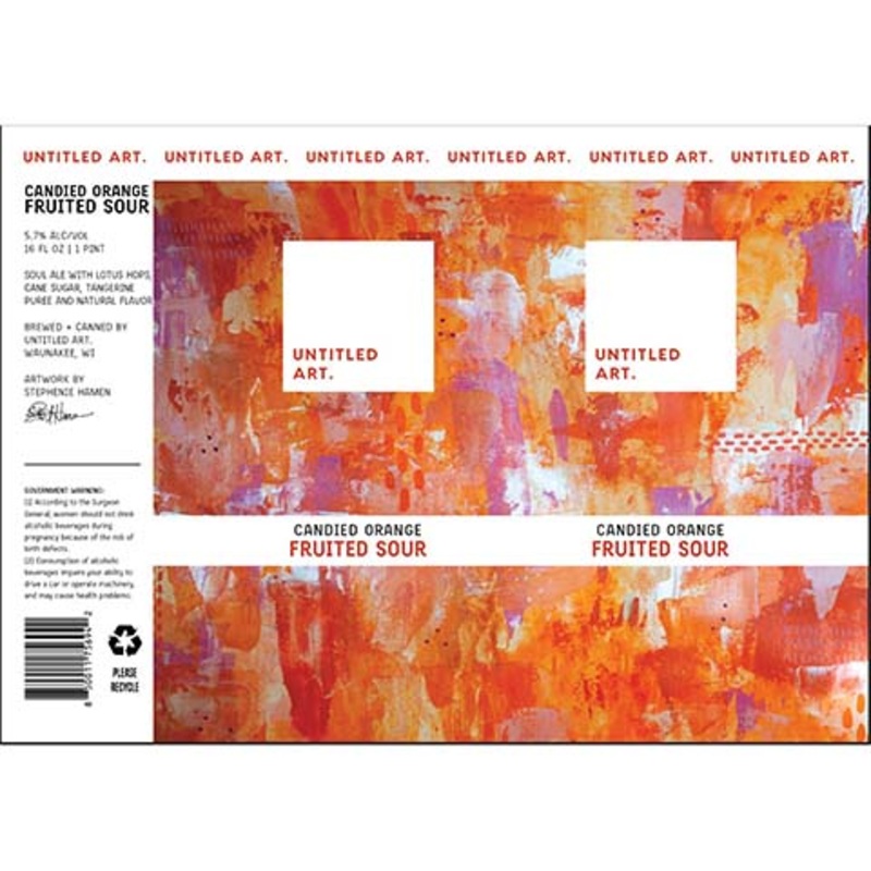 Untitled Art Candied Orange Fruited Sour 16OZ SINGLE CAN