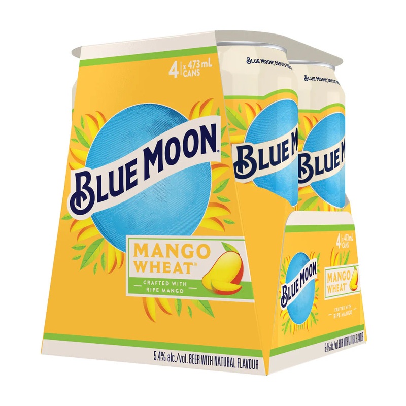 BLUE MOON MANGO WHEAT ALE 473ML 4PK CAN @ Windermere [1023073] 1892 ml