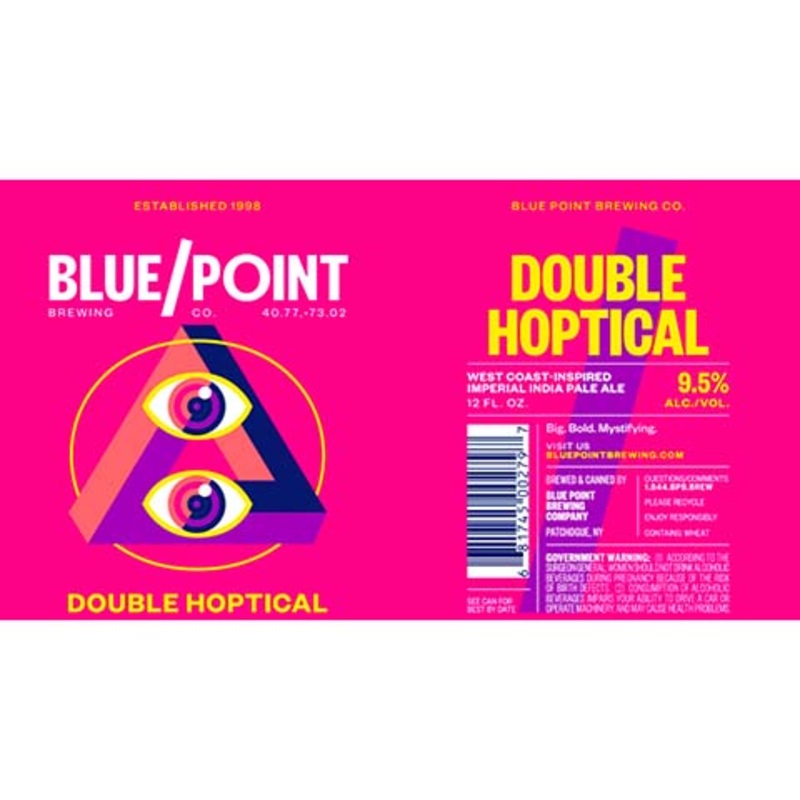 Blue Point Double Hoptical Imperial IPA 12OZ SINGLE CAN