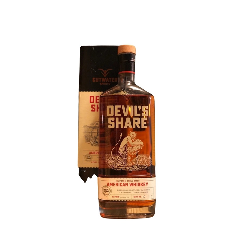 Cutwater Devil’s Share 4 Year Old California Small Batch American Whiskey Batch #13 750mL