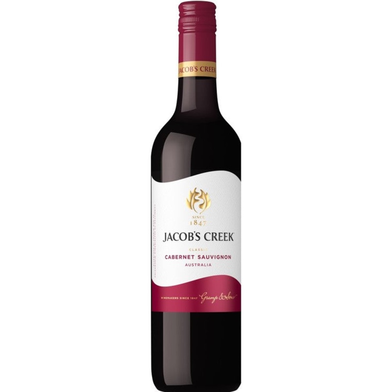 JACOB’S CREEK CABERNET SAUVIGNON SOUTH EASTERN AUSTRALIA 750ML 750ML