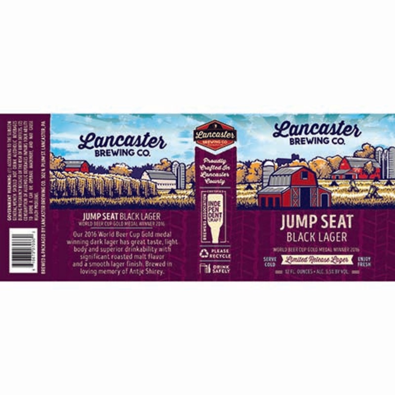 Lancaster Jump Seat Black Lager 12OZ SINGLE CAN