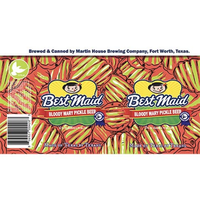 Martin House Best Maid Bloody Mary Pickle Beer 12OZ SINGLE CAN