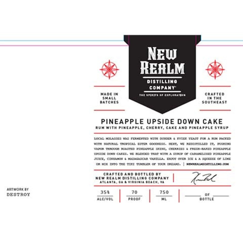 New Realm Pineapple Upside Down Cake Rum 750ML BTL