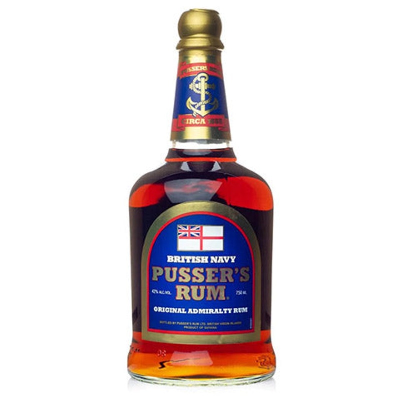 Pusser’s British Navy ‘Blue Label’ Original Rum 750ML BTL