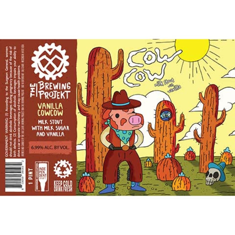 The Brewing Projekt Vanilla Cowcow Milk Stout 16OZ SINGLE CAN