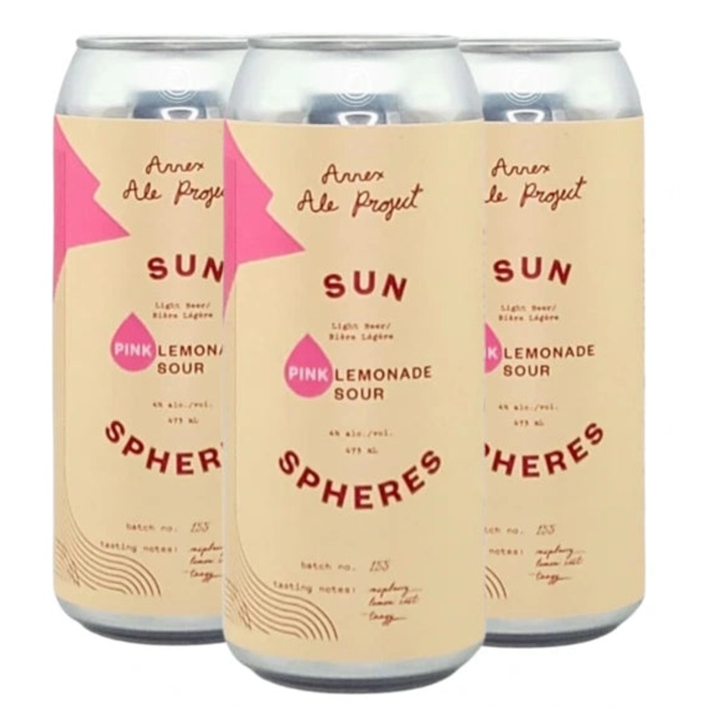 ANNEX SUN SPHERES PINK LEMONADE SOUR 473ML 4PK CAN @ Sage Hill [1038541] 1892 ml