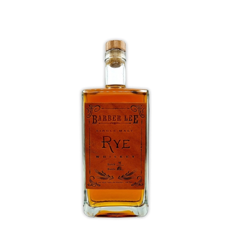 Barber Lee Straight Single Malt Rye Whiskey 90PF 750mL