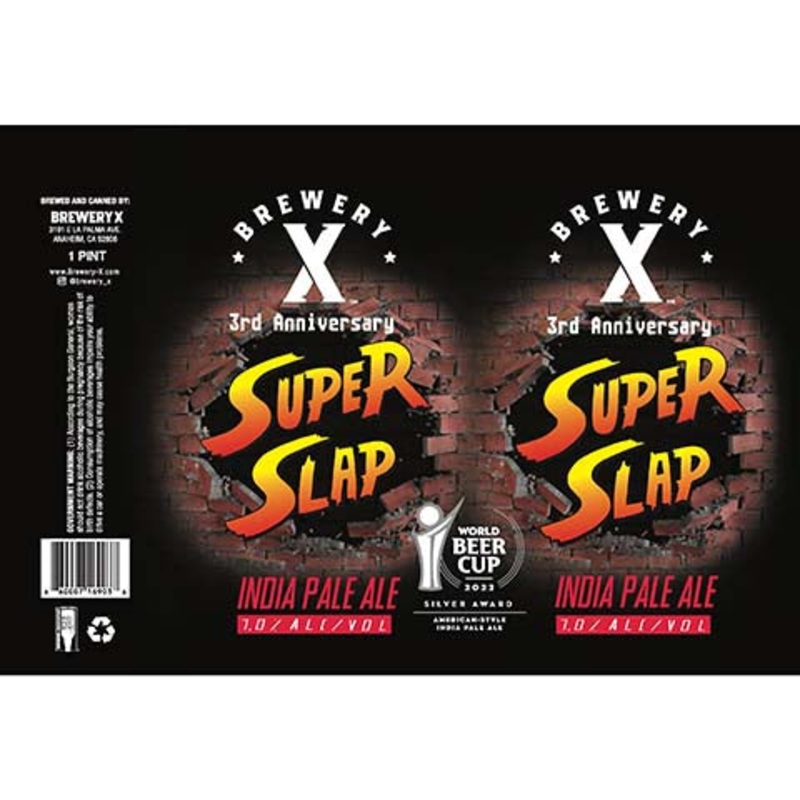 Brewery X 3rd Anniversary Super Clap IPA 16OZ SINGLE CAN