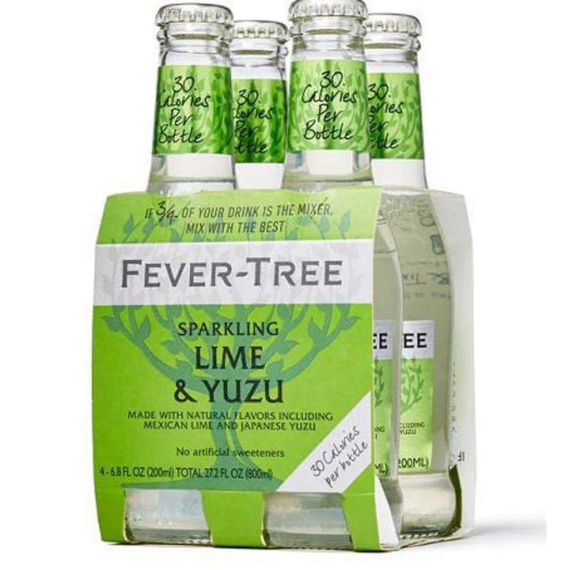 N/A Drinks Fever Tree 4pk Sparkling Lime & Yuzu