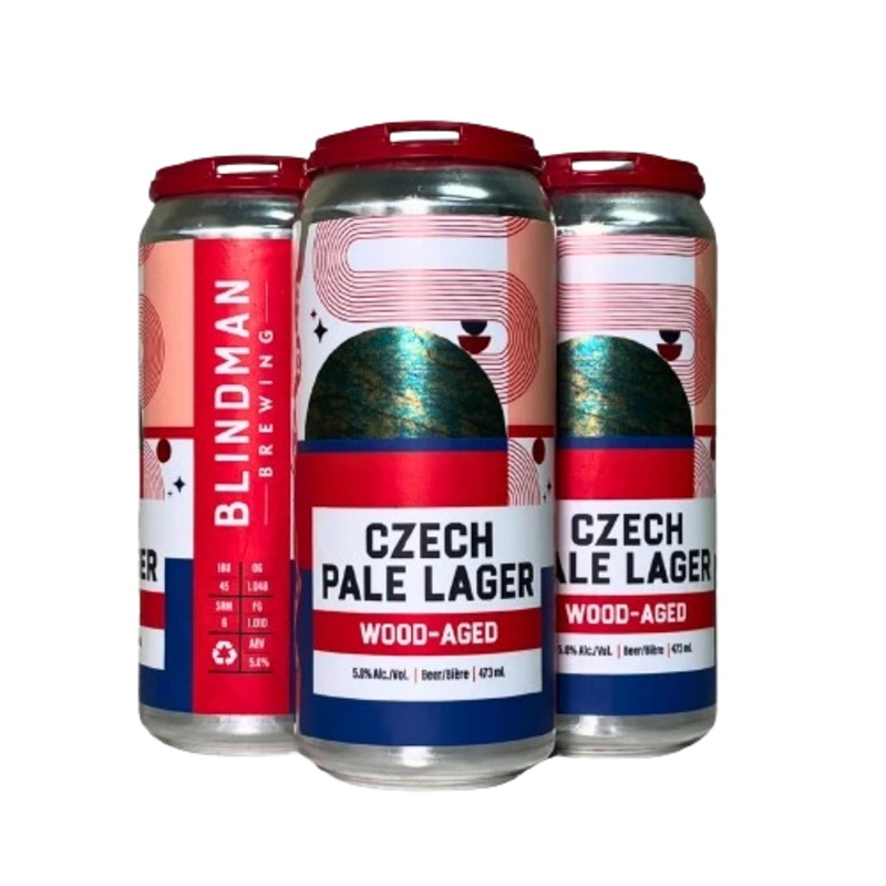 BLINDMAN FOEDERED LAGER CZECH PALE LAGER 473ML 4PK CAN @ Sage Hill [1052008] 1892 ml