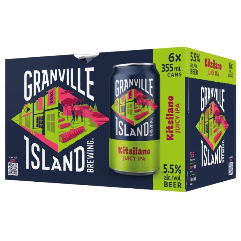 GRANVILLE ISLAND KITSILANO JUICY IPA 355ML 6PK CAN @ Deerfoot City [1042774] 2130 ml