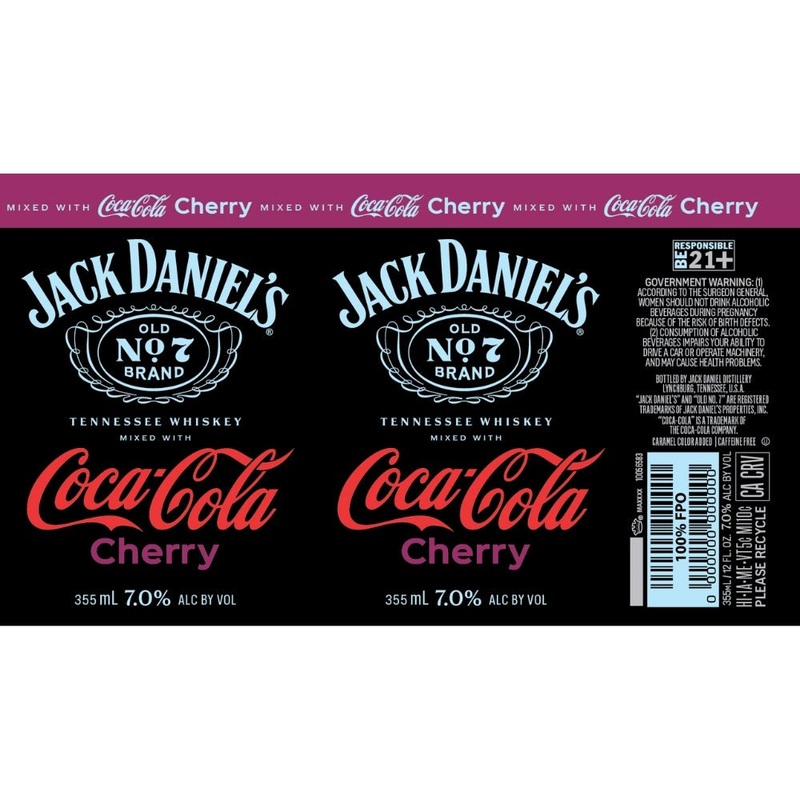 Jack Daniel’s Coca Cola Cherry Canned Cocktail