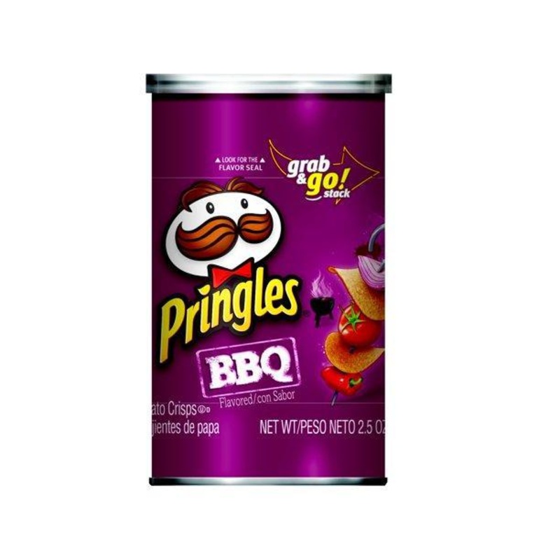 Misc Snacks Pringles Grab N Go BBQ 458452