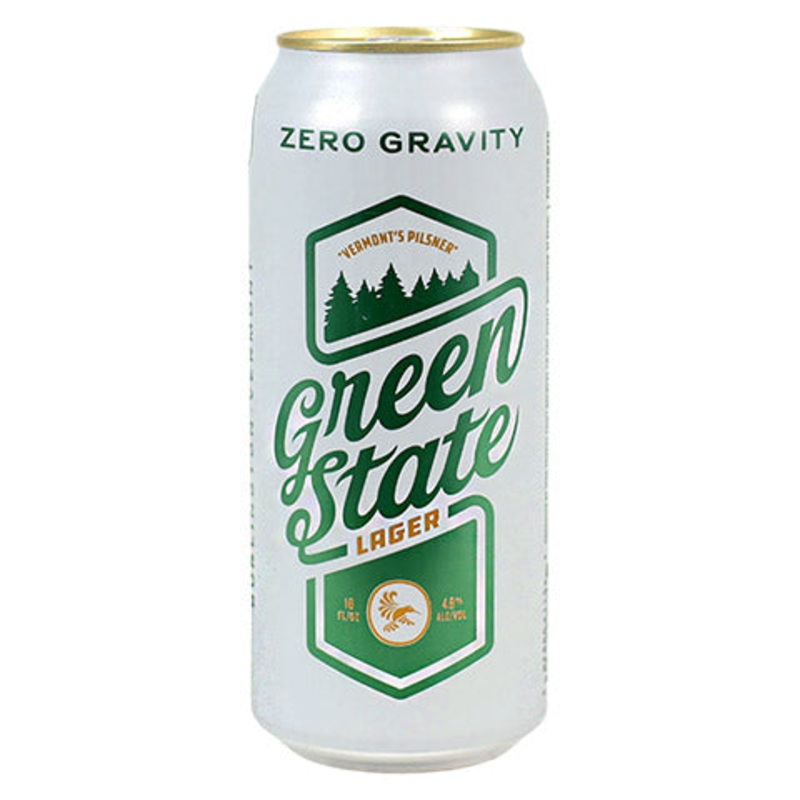Zero Gravity Green State Lager 19.2OZ SINGLE CAN