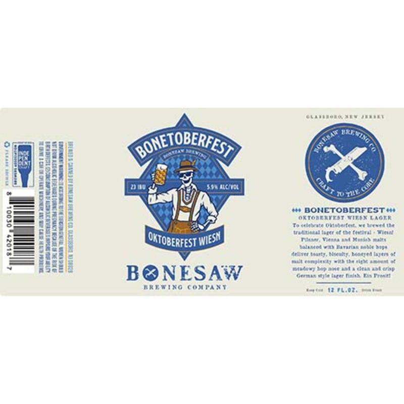 Bonesaw Bonetoberfest Oktoberfest Wiesn Lager 12OZ SINGLE CAN