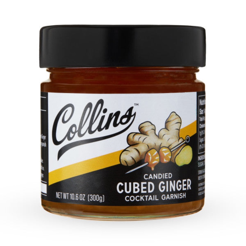 COLLINS CANDIED CUBED GINGER 10.6OZ @ Southgate [1057626] 313 ml