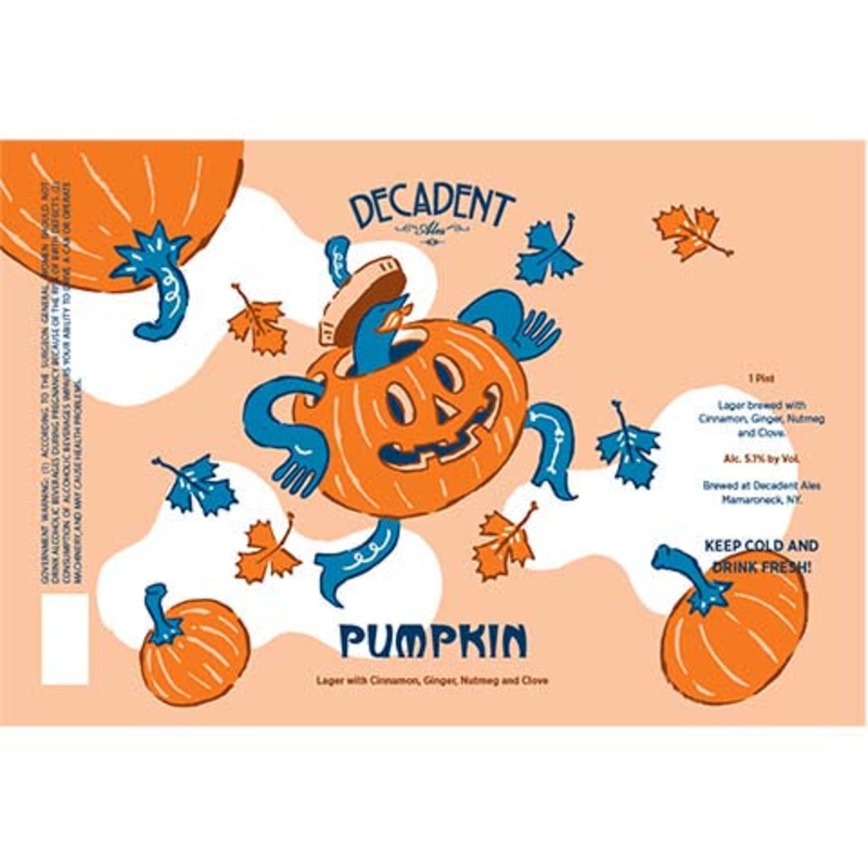 Decadent Pumpkin Lager 16OZ SINGLE CAN