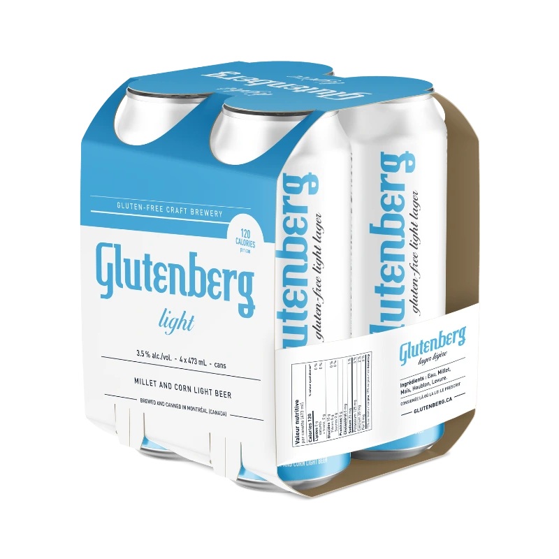 GLUTENBERG LIGHT LAGER 473ML 4PK CAN @ Deerfoot City [1039582] 1892 ml