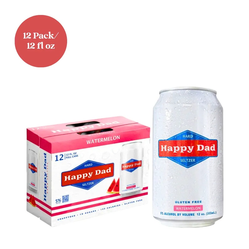 Happy Dad Seltzer Watermelon 12pk 12 fl oz cans