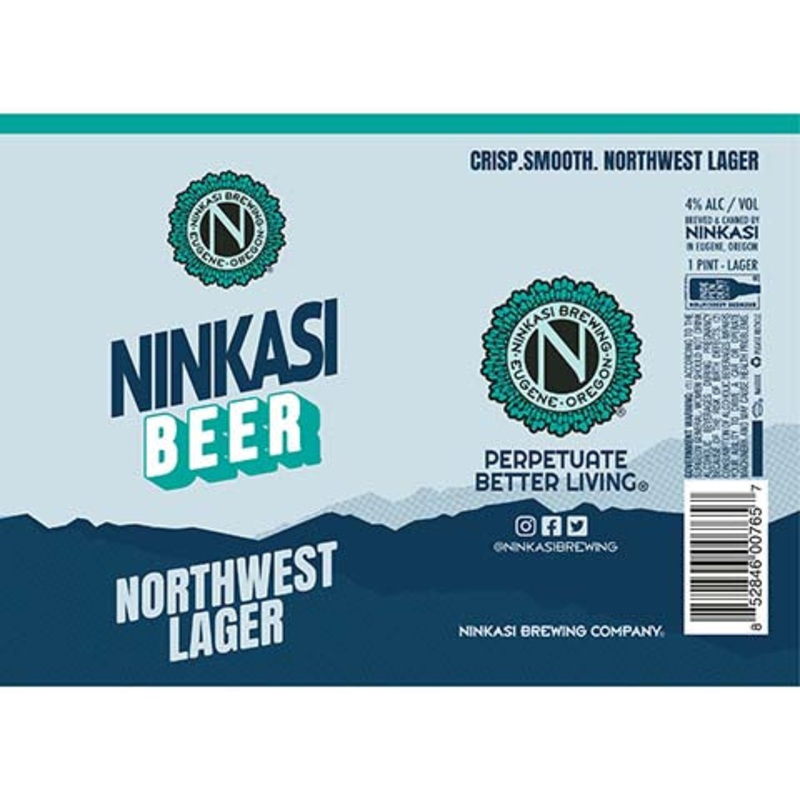 Ninkasi Northwest Lager 16OZ SINGLE CAN