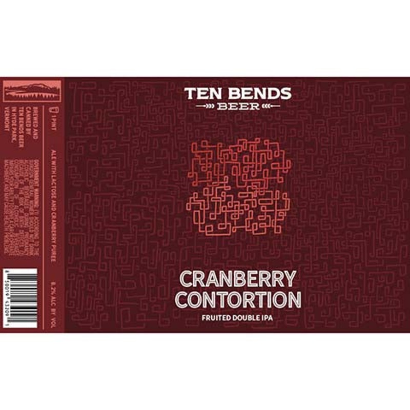 Ten Bends Cranberry Contortion Fruited DIPA 16OZ SINGLE CAN