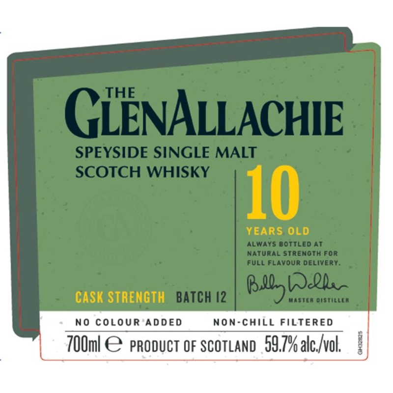 The GlenAllachie 10-Year-Old Cask Strength Speyside Single Malt Scotch Whisky – Batch 12