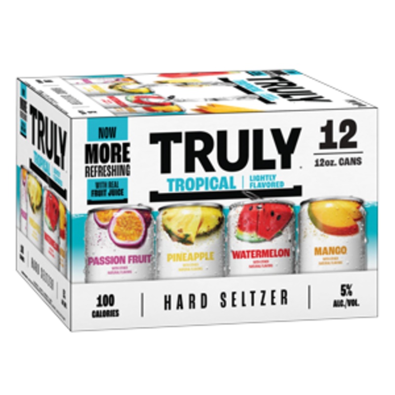 TRULY Hard Seltzer Tropical Variety Pack (24 – 12oz Cans, 12 Pack) 24 – 12oz Cans, 12 Pack