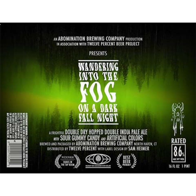 Abomination Wandering Into the Fog On A Dark Fall Night DDH DIPA 16OZ SINGLE CAN
