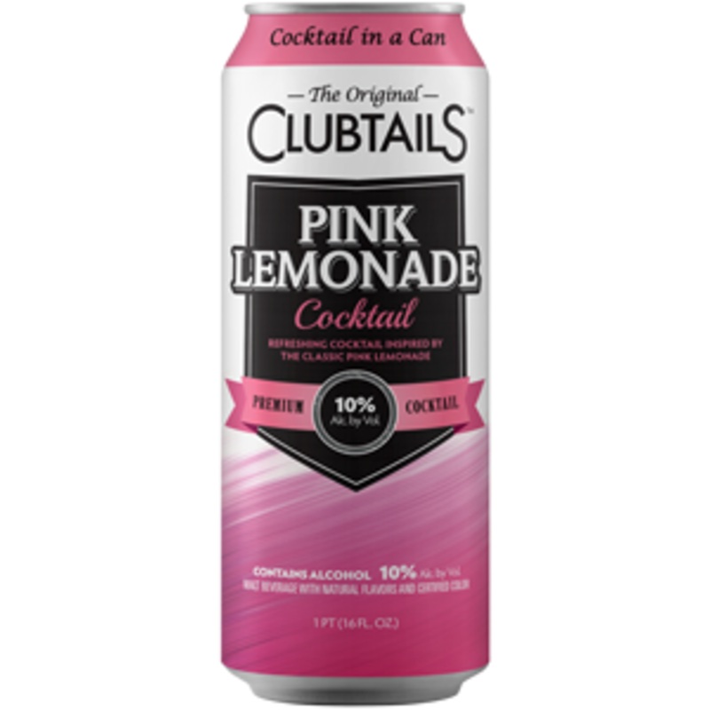 Clubtails Pink Lemonade 12 – 24oz Cans