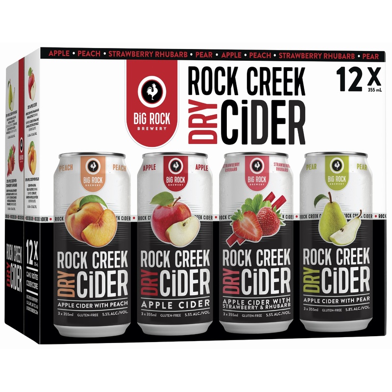ROCK CREEK CIDER VARIETY 12 CAN 355 ML