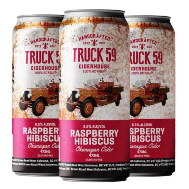 TRUCK 59 RASPBERRY HIBISCUS CIDER 473ML 4PK CAN @ Kelowna [1055186] 1892 ml