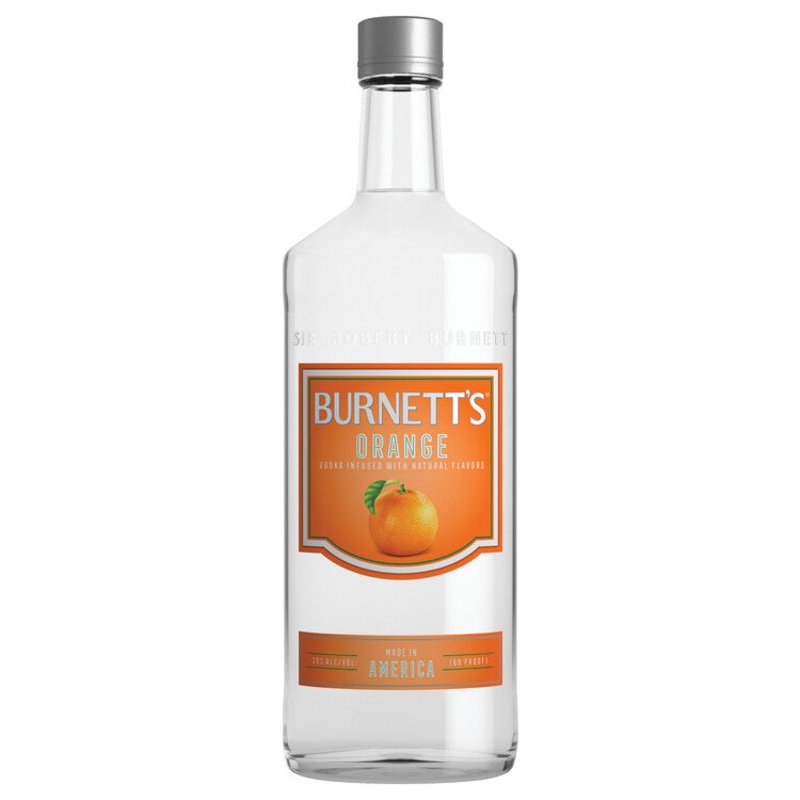 BURNETT’S ORANGE FLAVORED VODKA 60 1 Liter 1 Liter