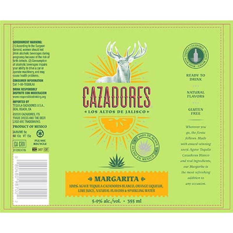 Cazadores Margarita 355ML BTL